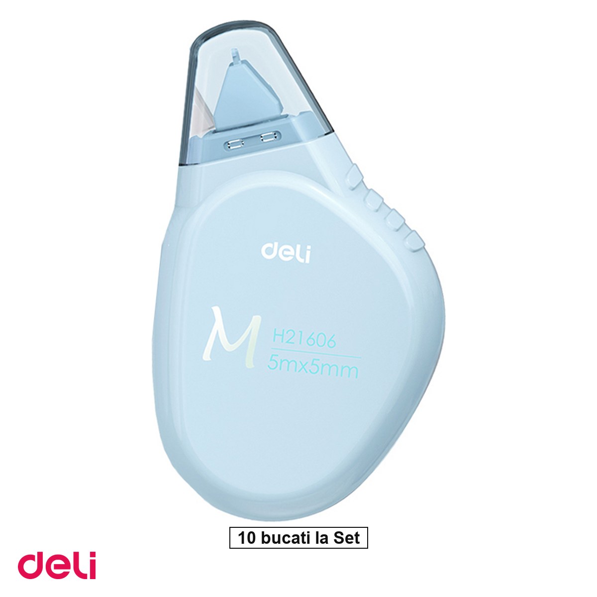Corectoare - Set 10 benzi corectoare Deli, 5 m, mm*5m macaron