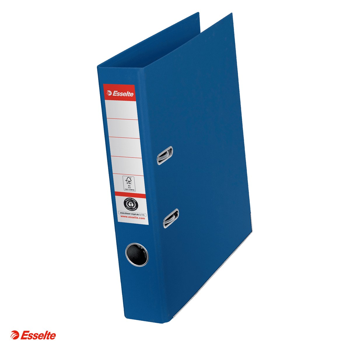 Bibliorafturi - Biblioraft Esselte No.1 Power Recycled, carton, A4, 50 mm, capacitate 350 coli (80 g/mp), albastru