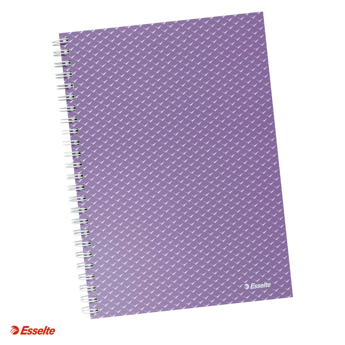 Caiete A5 - Caiet de birou Esselte Colour'Breeze, carton, A5, 80 coli, cu spira, matematica, pentru documente perforate, lavanda
