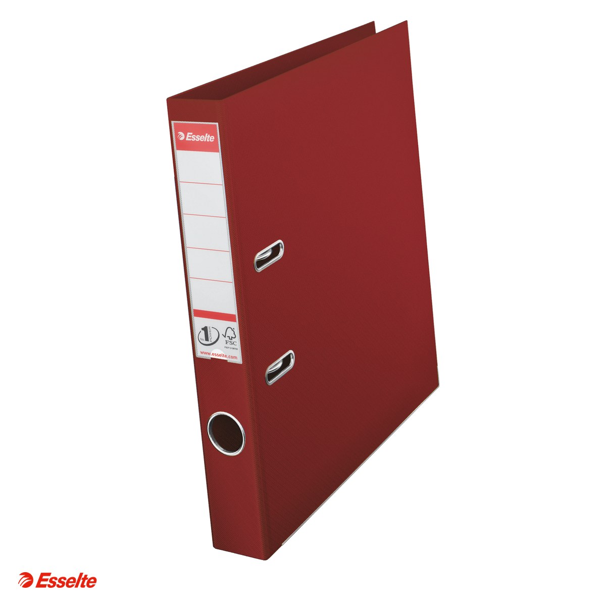 Organizare si arhivare - Biblioraft Esselte No.1 Power, PP/PP, A4, 50 mm, capacitate 350 coli (80 g/mp), visiniu