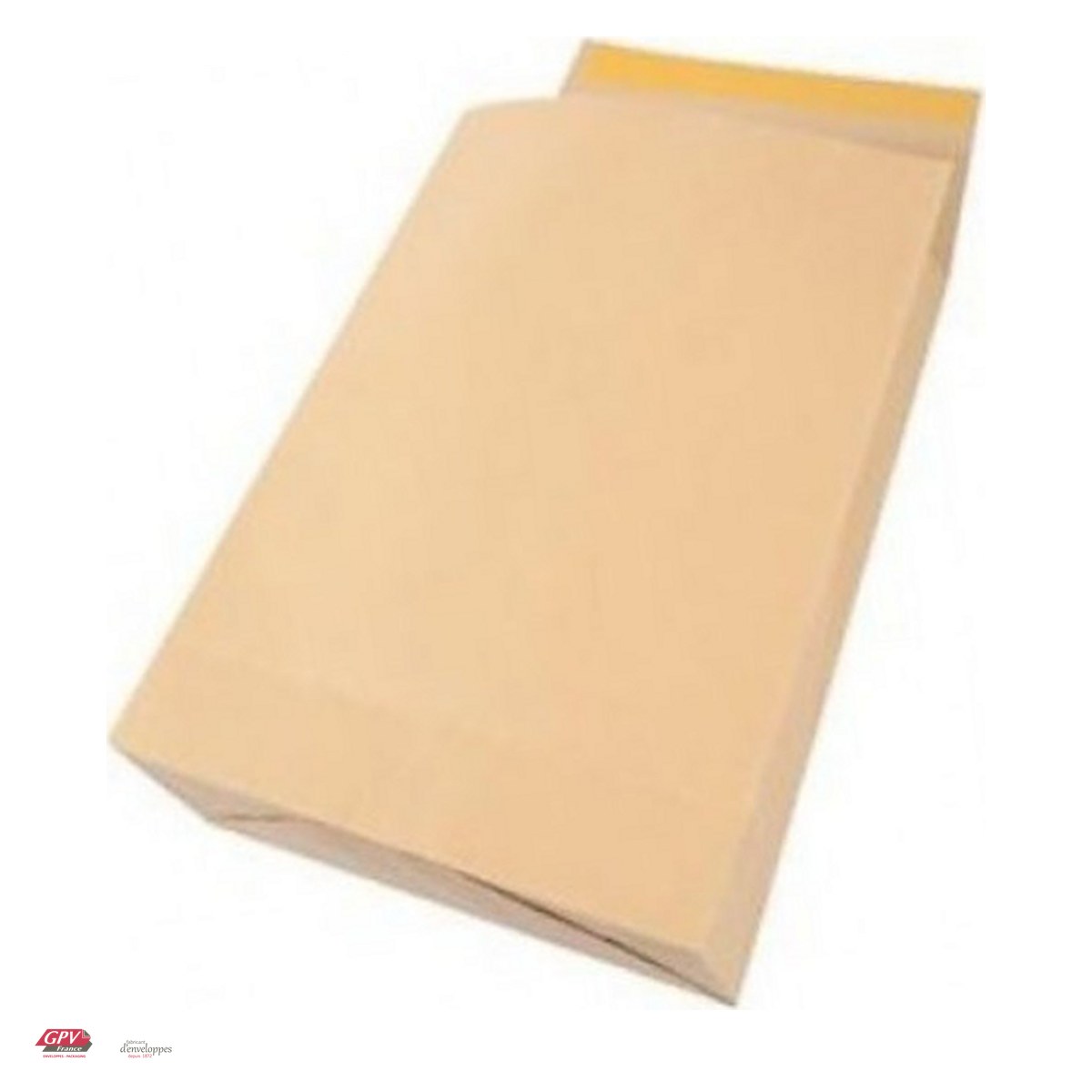 Plicuri - Plic B4 cu burduf 150 mm GPV, 250x353 mm, hartie kraft maro 120 g/mp, cu banda siliconata, deschidere pe latura mica