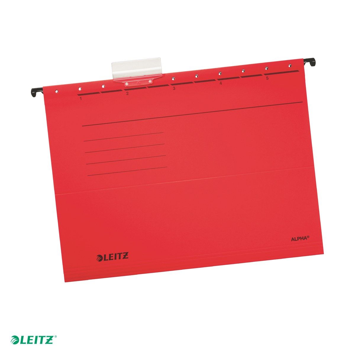 Dosare suspendabile - Dosar suspendabil Leitz Alpha, carton, A4, pentru arhivare, rosu