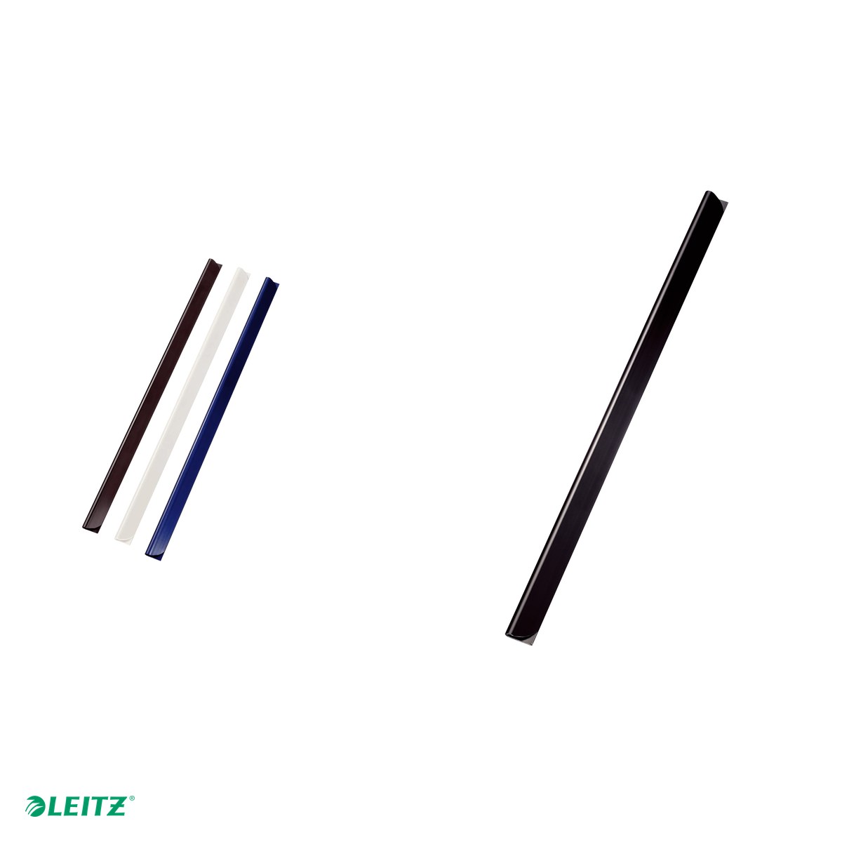 Sina legare documente Leitz, plastic, A4, 9 mm, capacitate 80 coli, pentru documente perforate, negru [4]