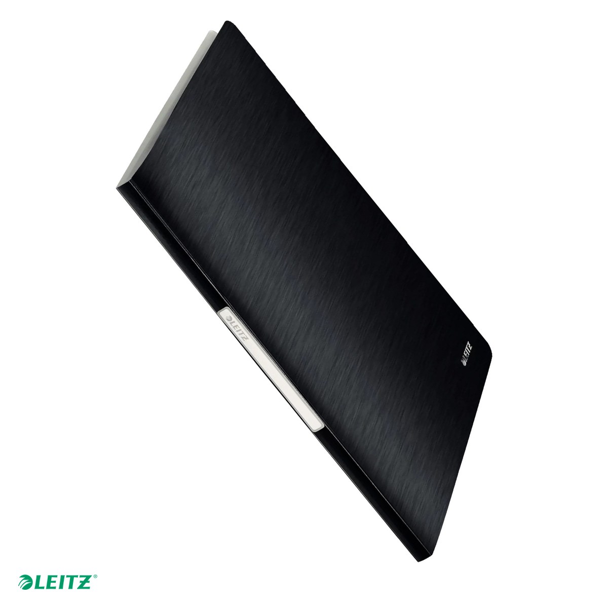 Mape de prezentare - Mapa de prezentare Leitz Style, coperta moale, PP, A4, 40 de folii, capacitate 80 de coli (2 coli per fila,(80 g/mp), negru Satin