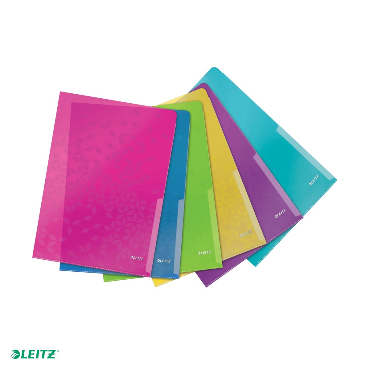 Mape si serviete - Mapa de protectie Leitz WOW, deschidere superioara si lateral dreapta, PP, A4, capacitate 40 coli, diverse culori, asortat