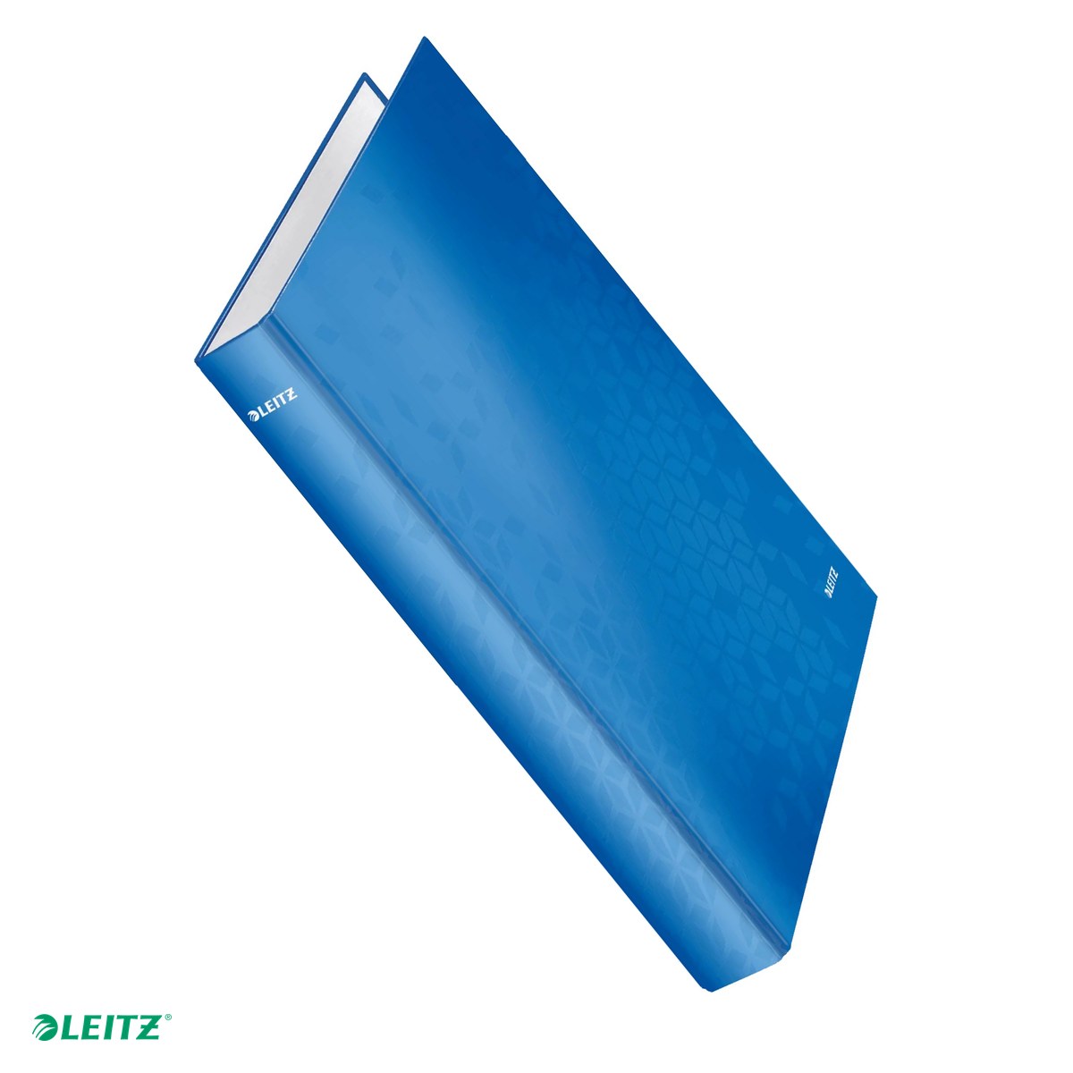 Caiete mecanice - Caiet mecanic Leitz WOW, carton laminat, A4, mecanism 2DR, inel 25 mm, capacitate 250 coli (80 g/mp), albastru