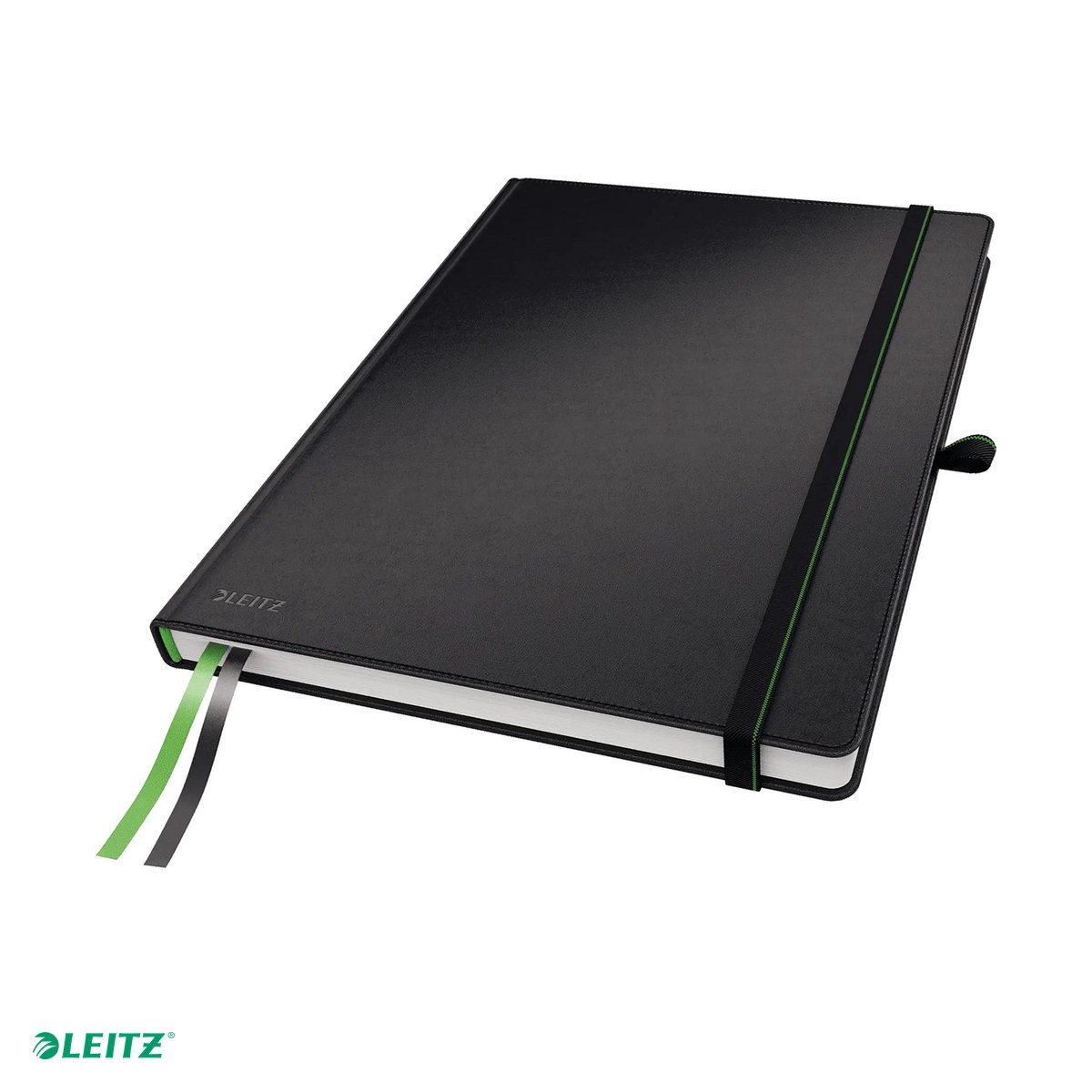Caiete A4 - Caiet de birou Leitz Complete, A4, matematica, pentru documente perforate, 80 file, 8 file perforate, hartie 100 g/mp, negru