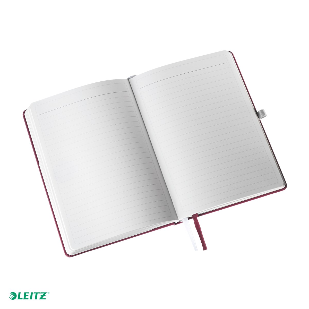 Caiet birou A5 dictando grena coperta carton Leitz Style, carton 96 g/mp, 80 file, 8 file perforate [5]