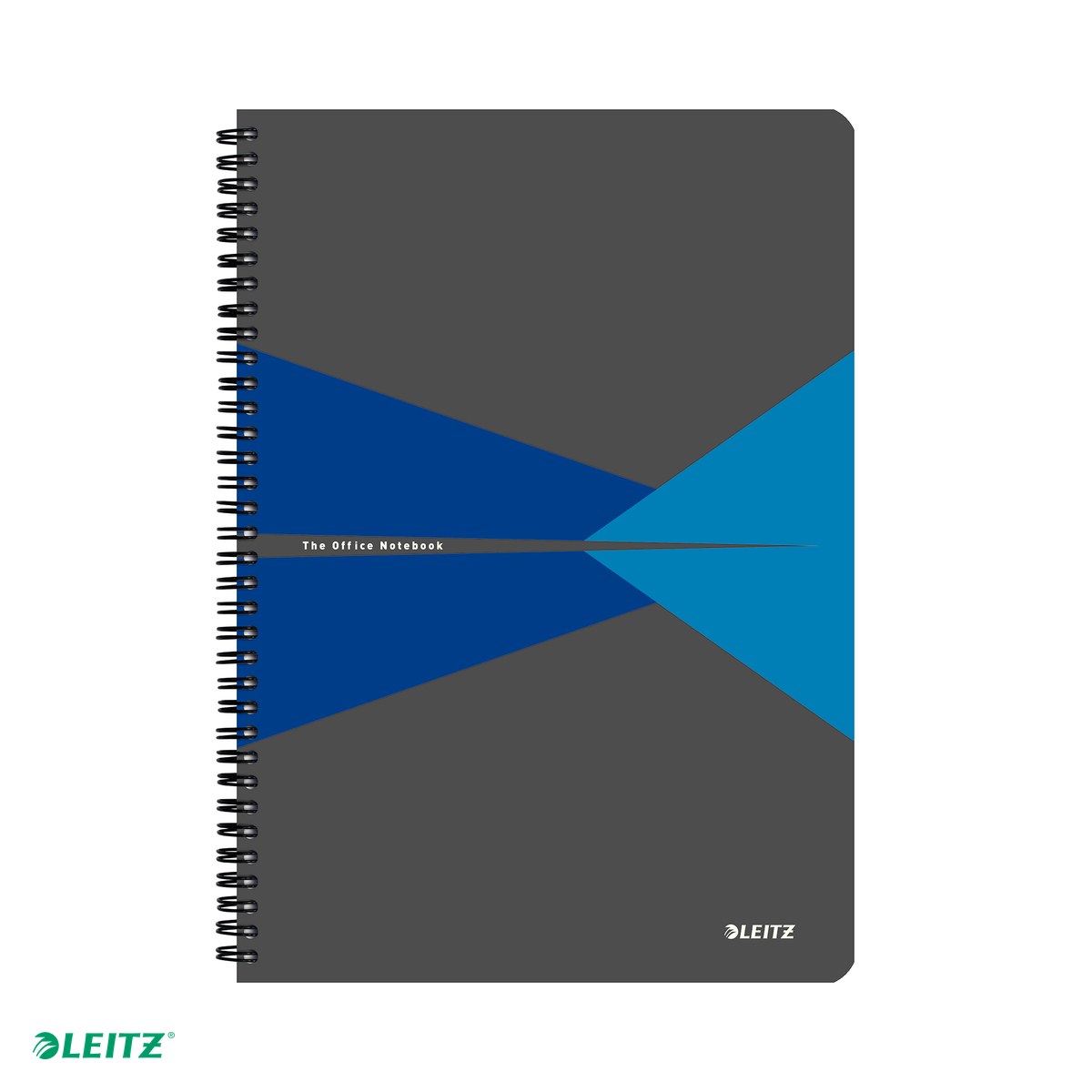 Caiet Leitz Office cu spira, coperta PP, A4, dictando, 90 file, hartie 90 g/mp, albastru [4]