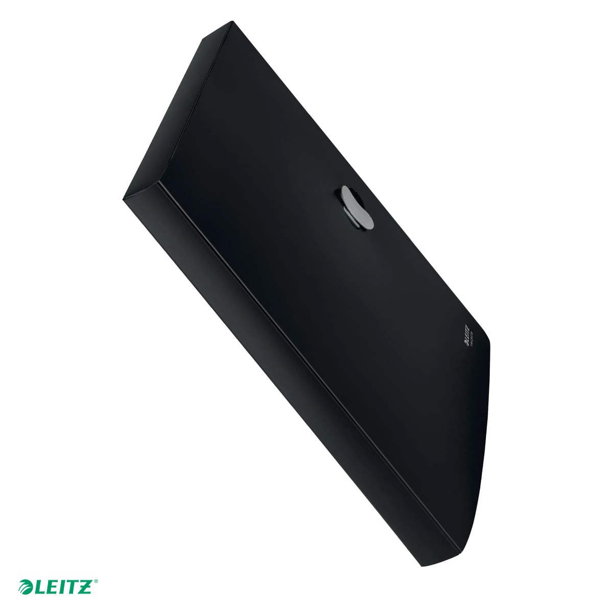 Organizare si arhivare - Mapa cu clip Leitz Recycle Jumbo, PP, A4, capacitate 250 coli, pentru transport, negru