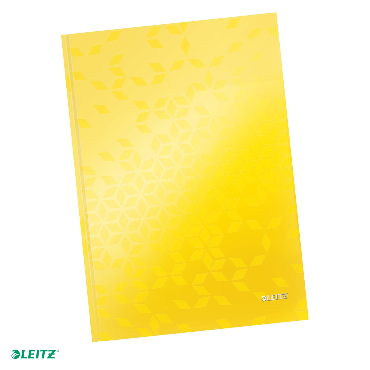 Caiete A4 - Caiet birou A4 dictando coperta carton Leitz Wow, 80 file, galben