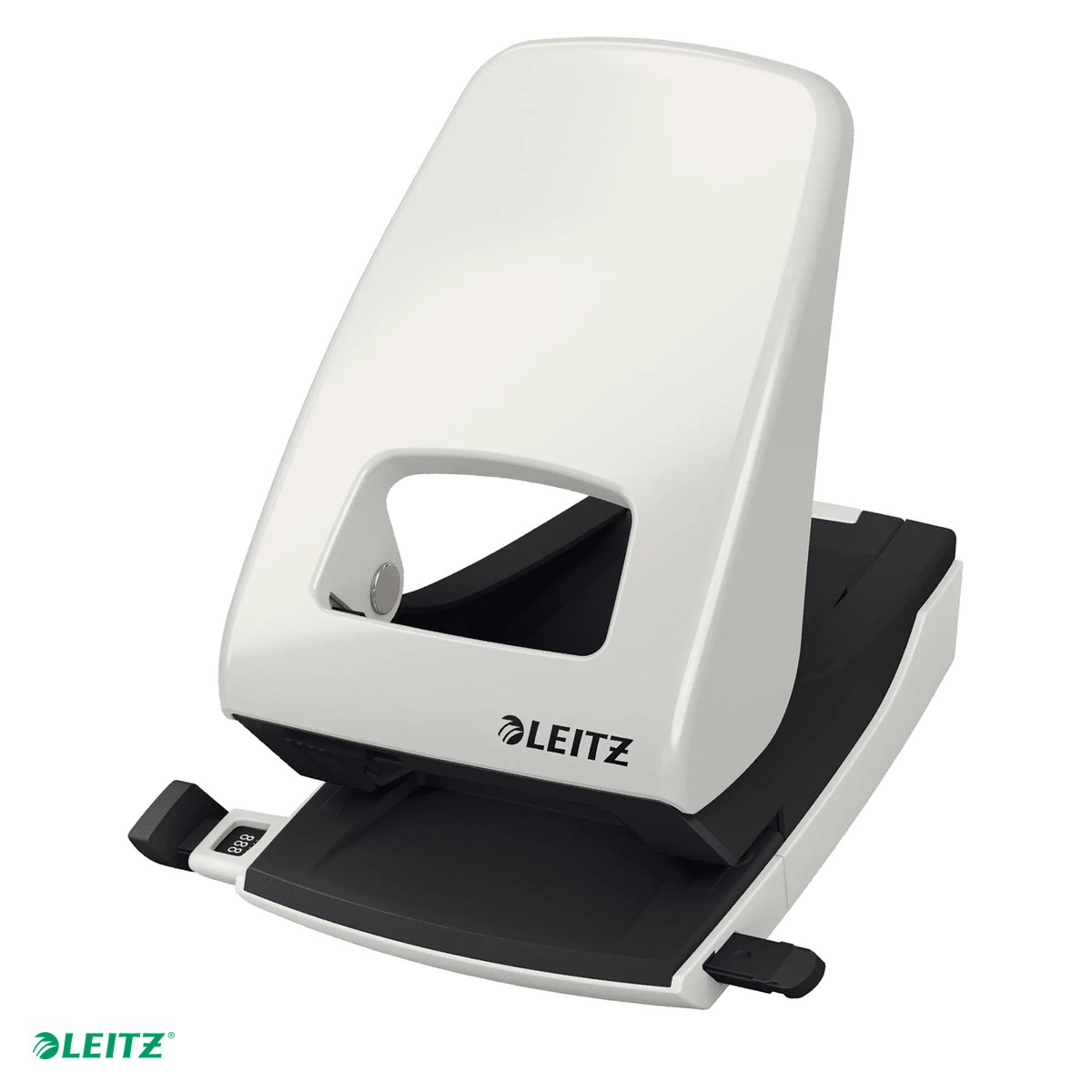 Tehnica de birou - Perforator metalic Leitz 5138 NeXXt Series, perforare 40 coli, pentru documente perforate, gri