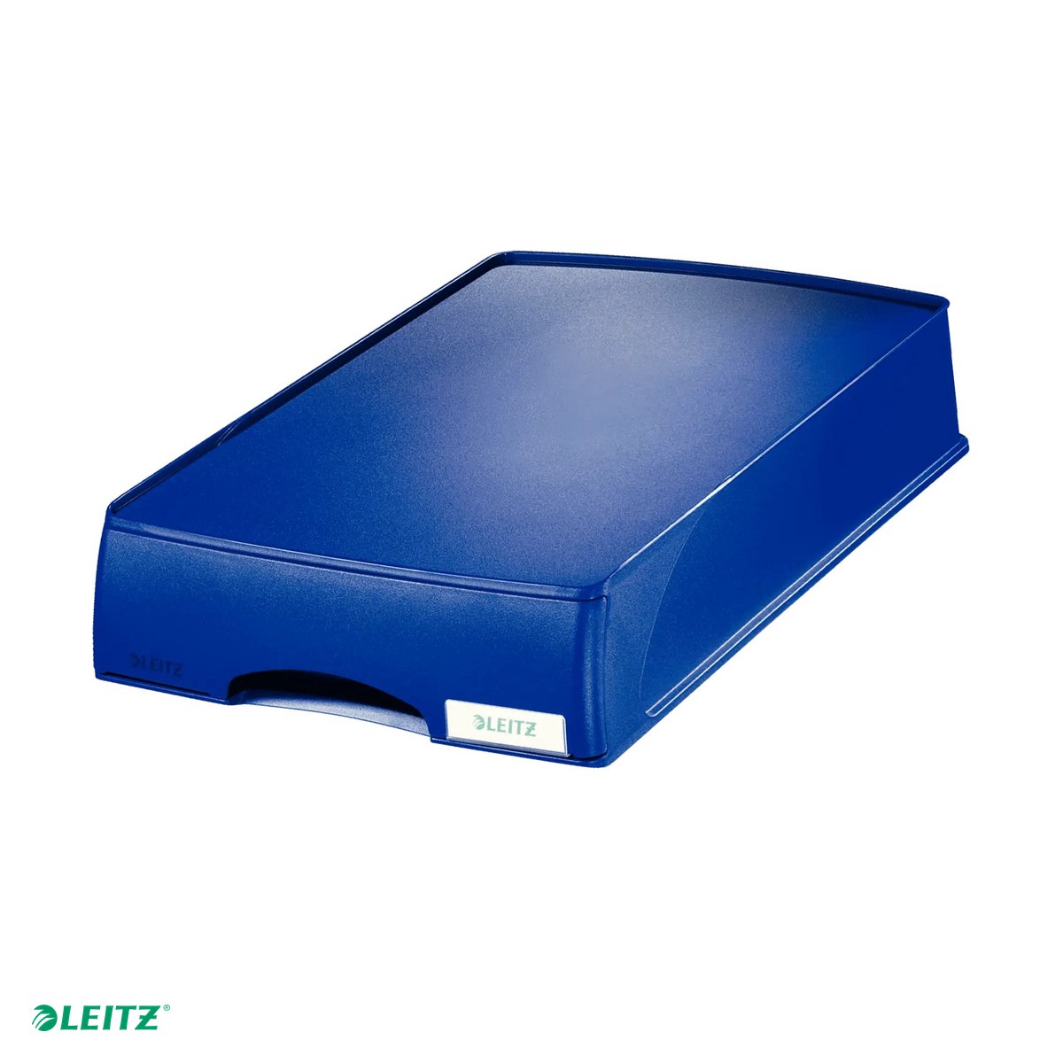 Accesorii birou - Tavita documente Leitz Plus, PS, A4, sertar inclus, albastru