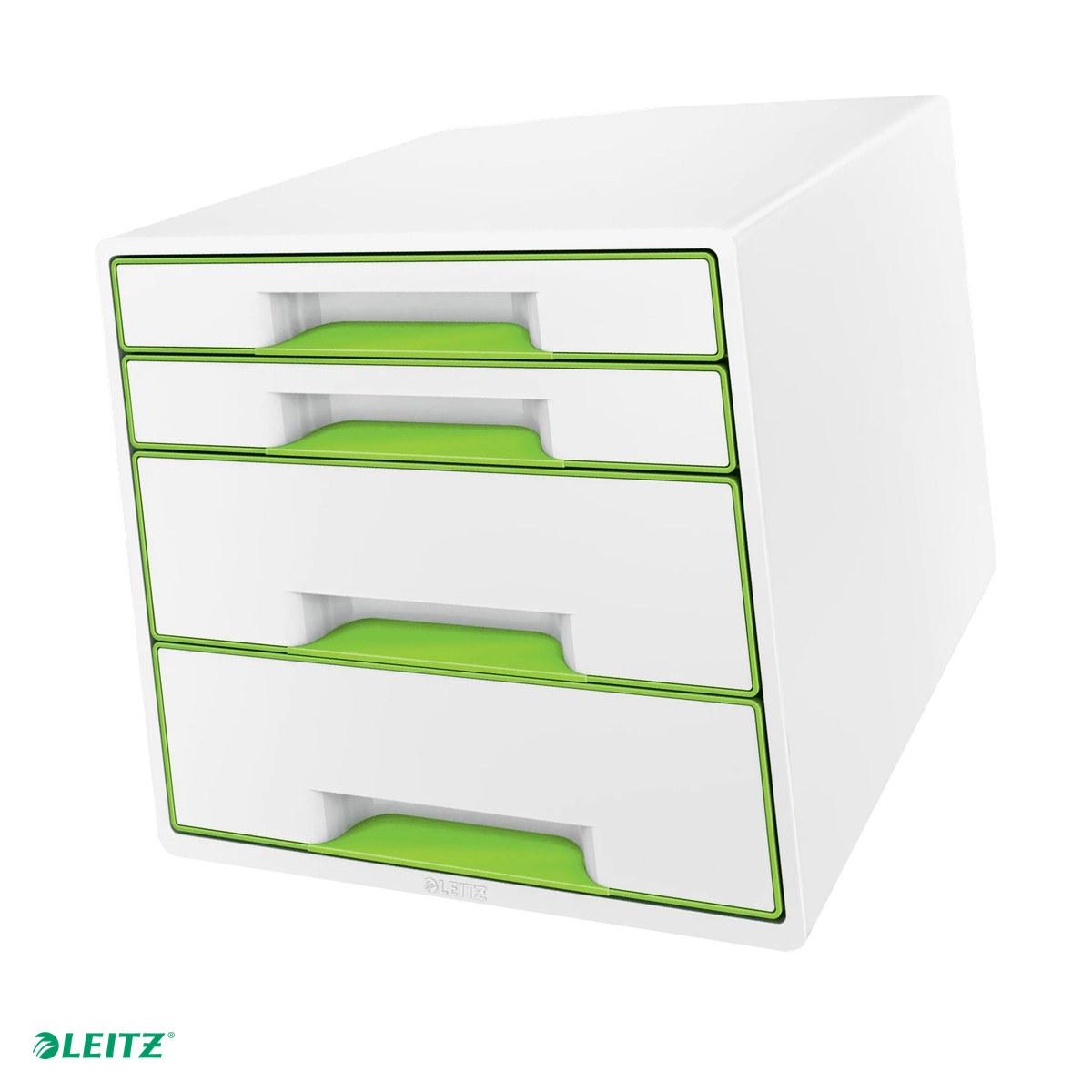 Suporturi pentru documente - Cabinet cu sertare Leitz WOW, 4 sertare, verde