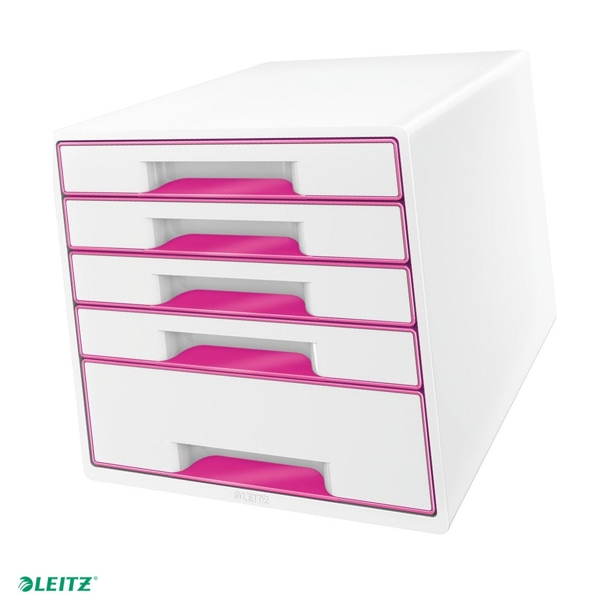 Organizare si arhivare - Cabinet cu sertare Leitz WOW, 5 sertare, roz