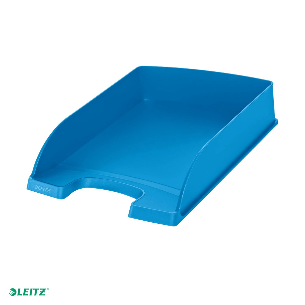 Accesorii birou - Tavita documente Leitz Plus, PS, A4, albastru deschis