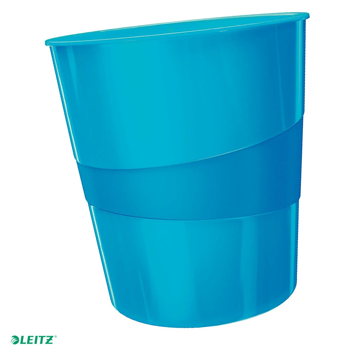 Accesorii birou - Cos hartii Leitz WOW, capacitate 15 litri, albastru