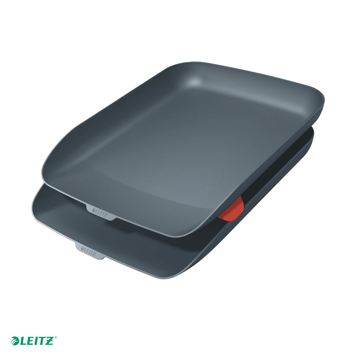 Accesorii birou - Set 2 tavite documente Leitz Cosy, PS, A4, gri Antracit