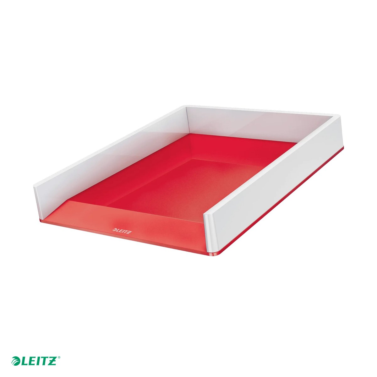 Accesorii birou - Tavita documente Leitz WOW, PS, A4, culori duale, rosu