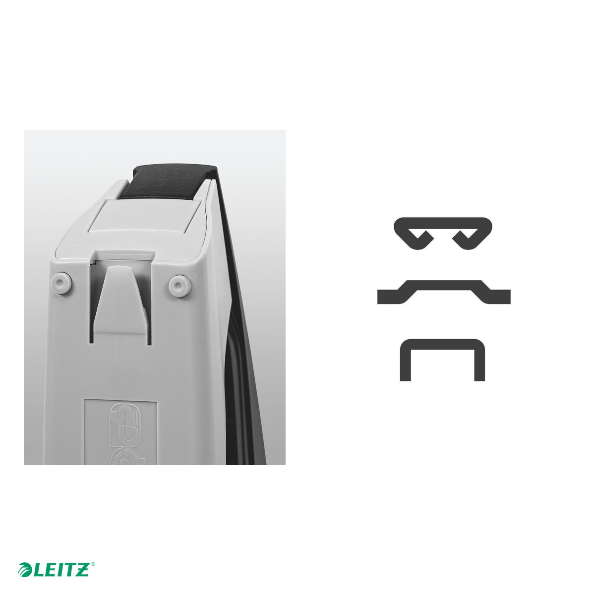 Capsator plastic Leitz 5500 NeXXt Series, capsare 30 coli, 200 capse P3 incluse, rosu [5]