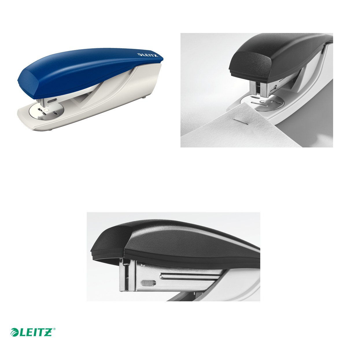 Capsator plastic Leitz 5500 NeXXt Series, capsare 30 coli, 200 capse P3 incluse, albastru [4]