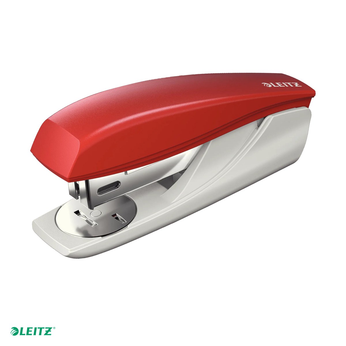 Tehnica de birou - Capsator plastic Leitz 5501 NeXXt Series, capsare 25 coli, 200 capse P3 incluse, rosu
