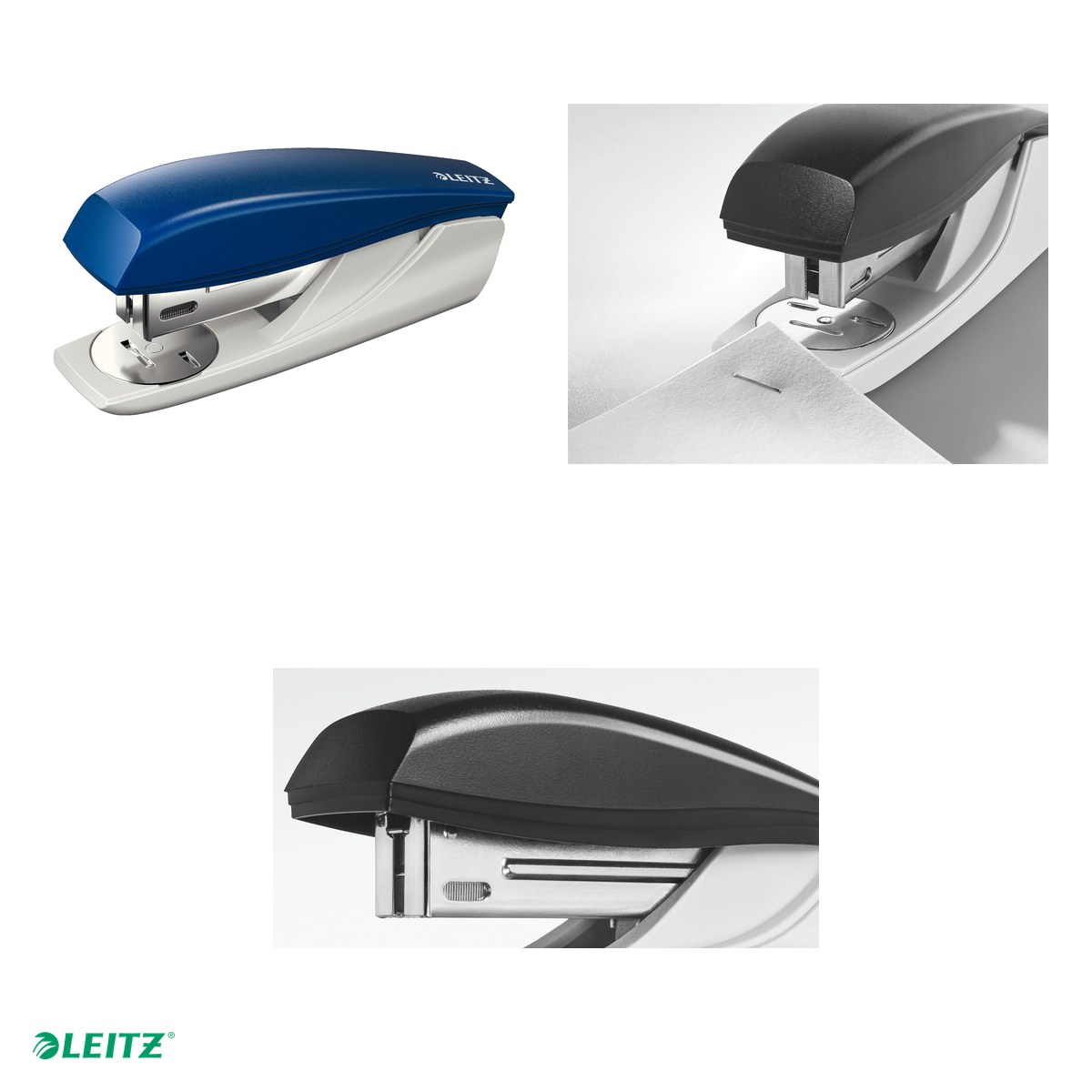 Capsator plastic Leitz 5501 NeXXt Series, capsare 25 coli, 200 capse P3 incluse, albastru [4]