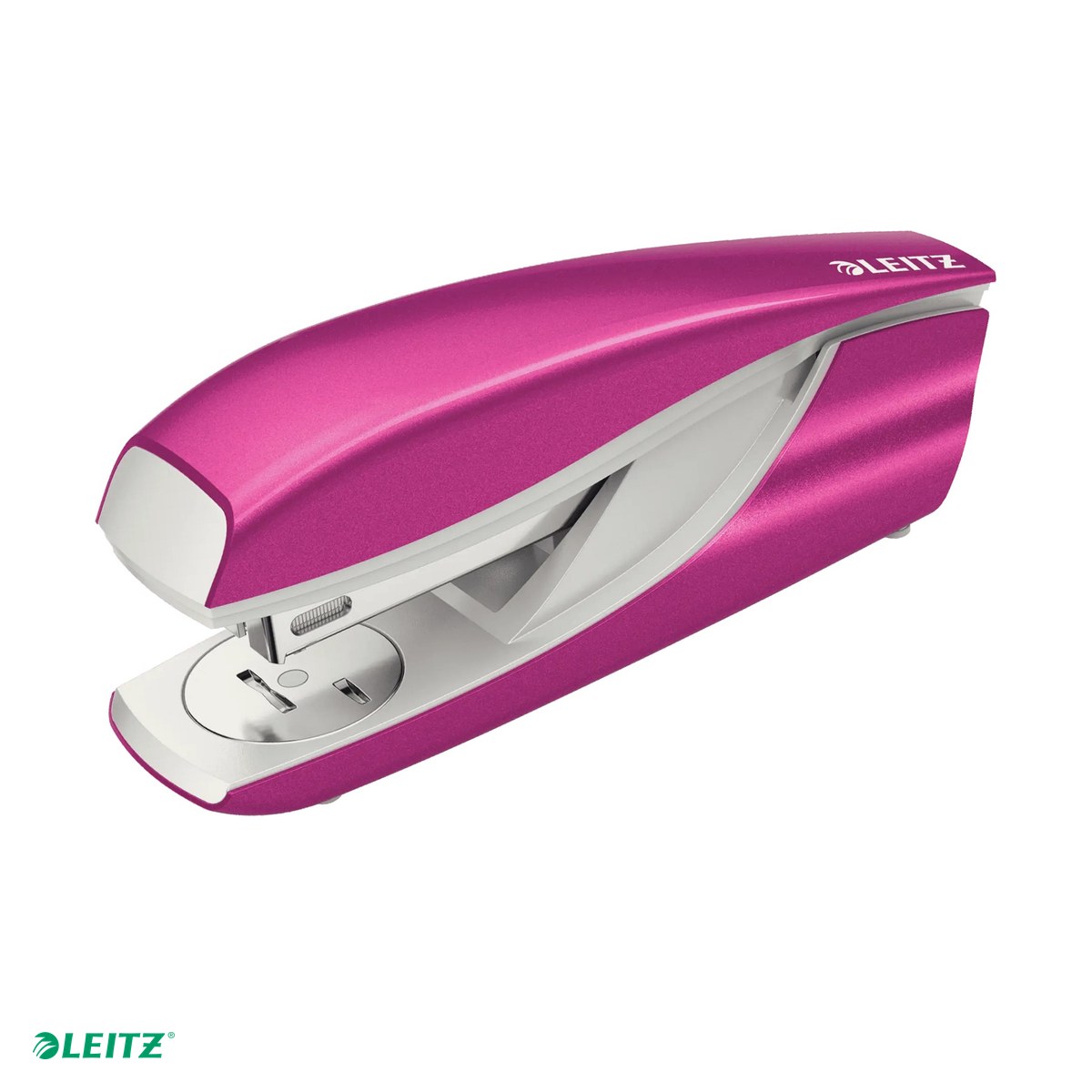 Tehnica de birou - Capsator metalic Leitz WOW 5502 NeXXt Series, capsare 30 coli, 200 capse P3 incluse, roz