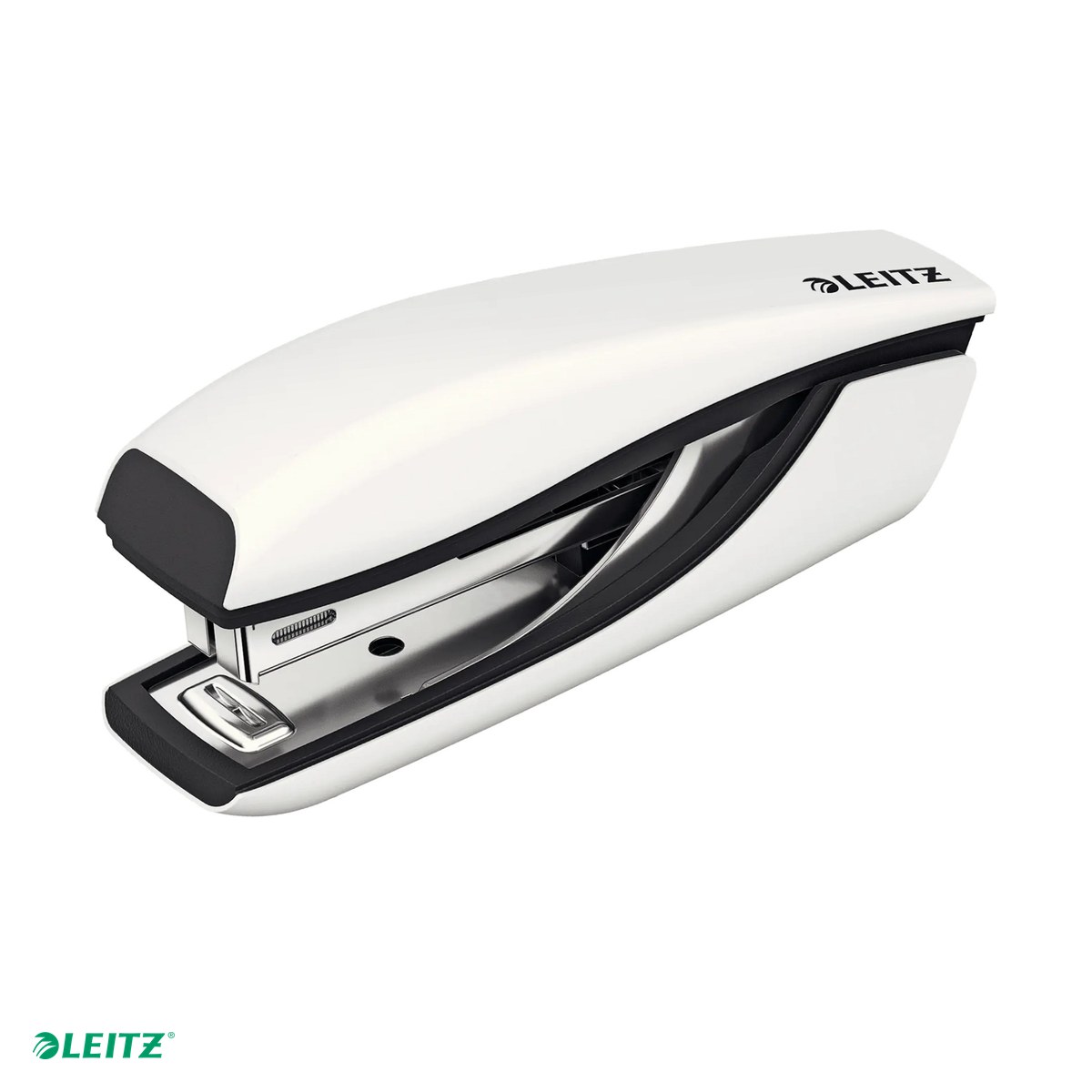 Tehnica de birou - Capsator metalic Leitz WOW 5528 MINI NeXXt Series, capsare 10 coli, 1000 capse P2 incluse, alb