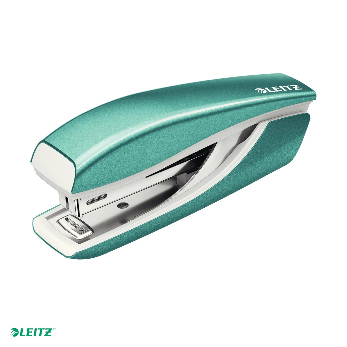 Tehnica de birou - Capsator metalic Leitz WOW 5528 MINI NeXXt Series, capsare 10 coli, 1000 capse P2 incluse, turcoaz