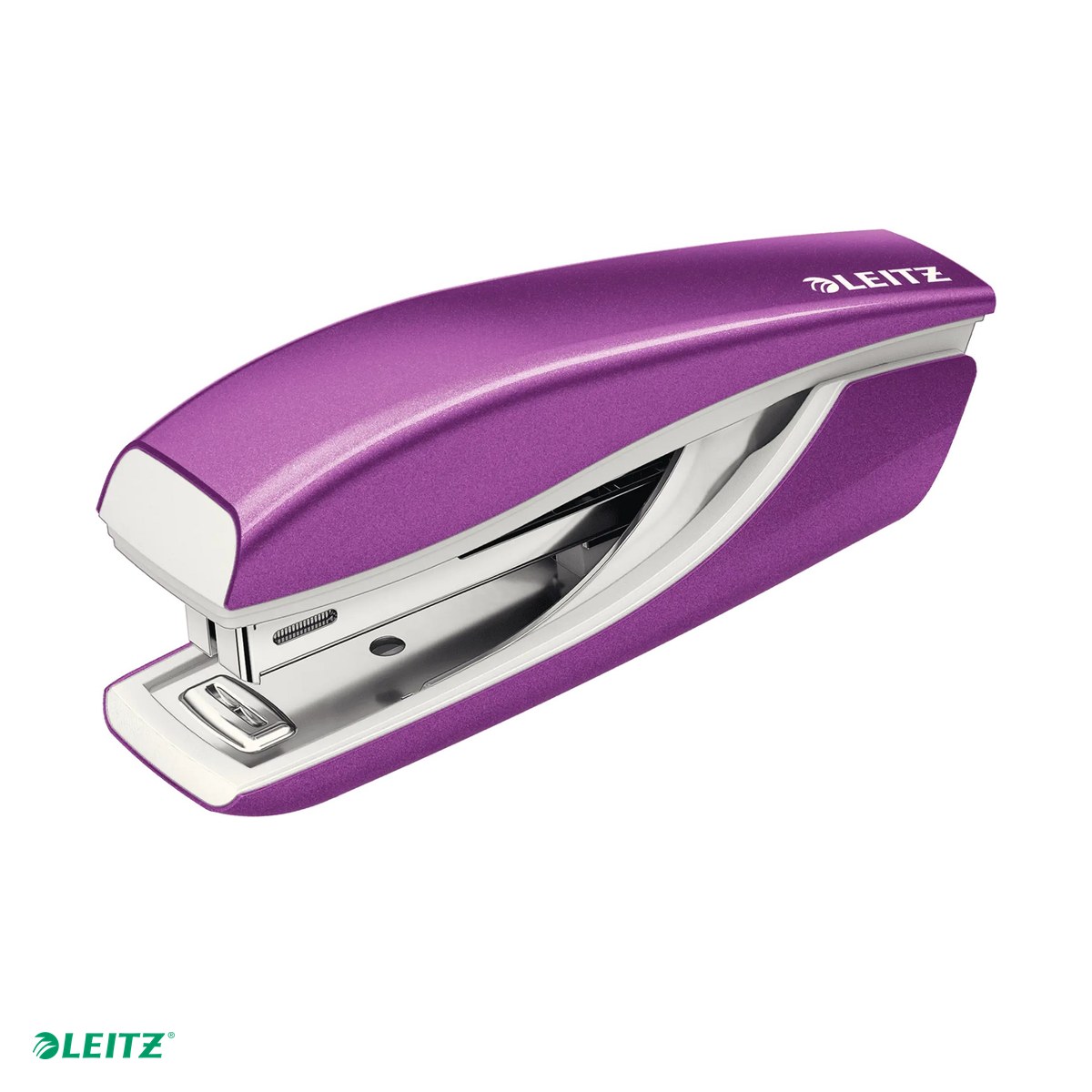 Tehnica de birou - Capsator metalic Leitz WOW 5528 MINI NeXXt Series, capsare 10 coli, 1000 capse P2 incluse, mov