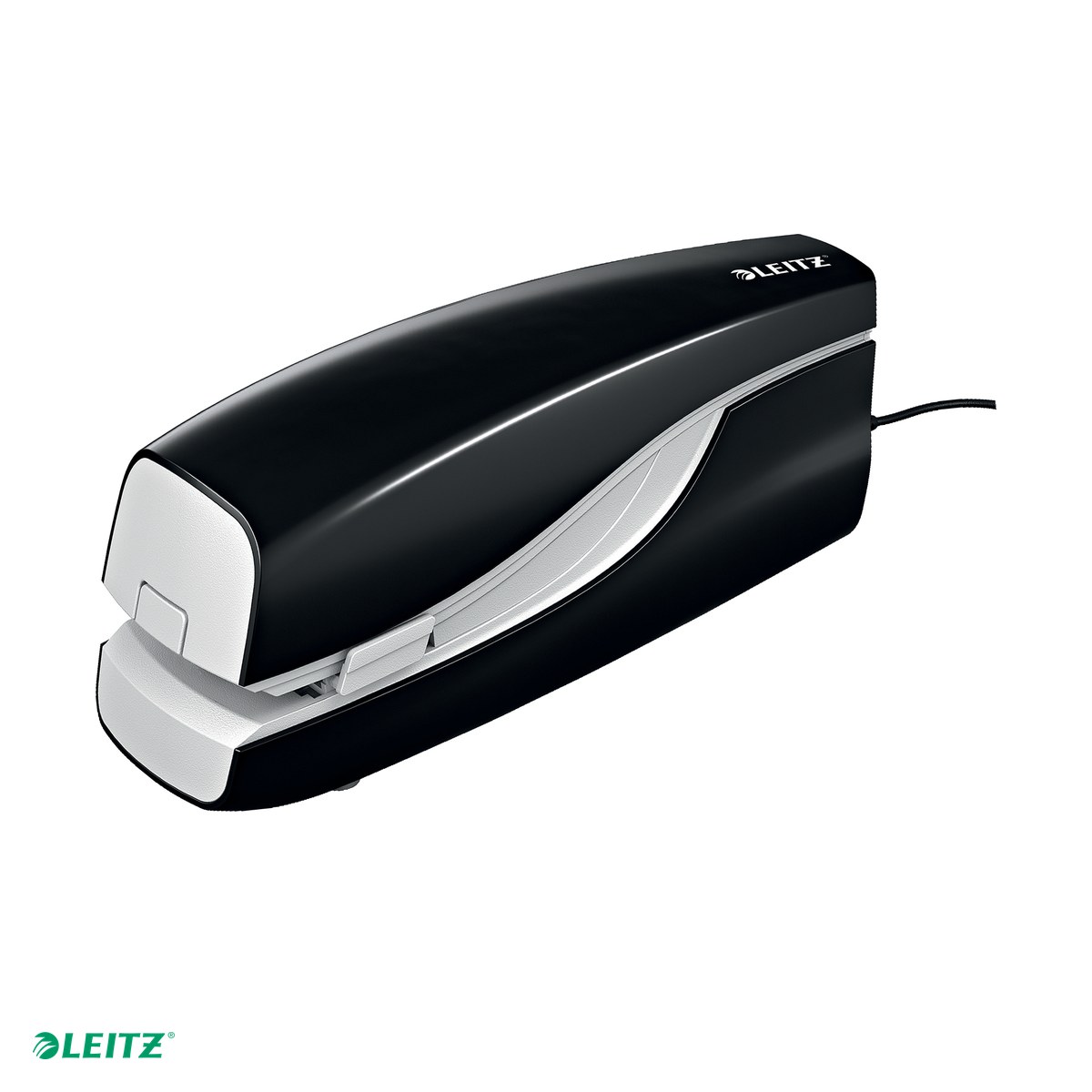 Tehnica de birou - Capsator electric Leitz 5533 NeXXt Series, cu adaptor, capsare 20 coli, 1000 capse e2 incluse, negru