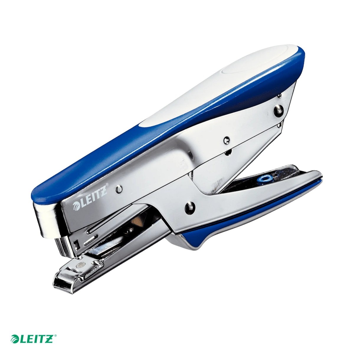 Tehnica de birou - Capsator metalic Leitz 5545 tip cleste, capsare 15 coli, albastru Metal