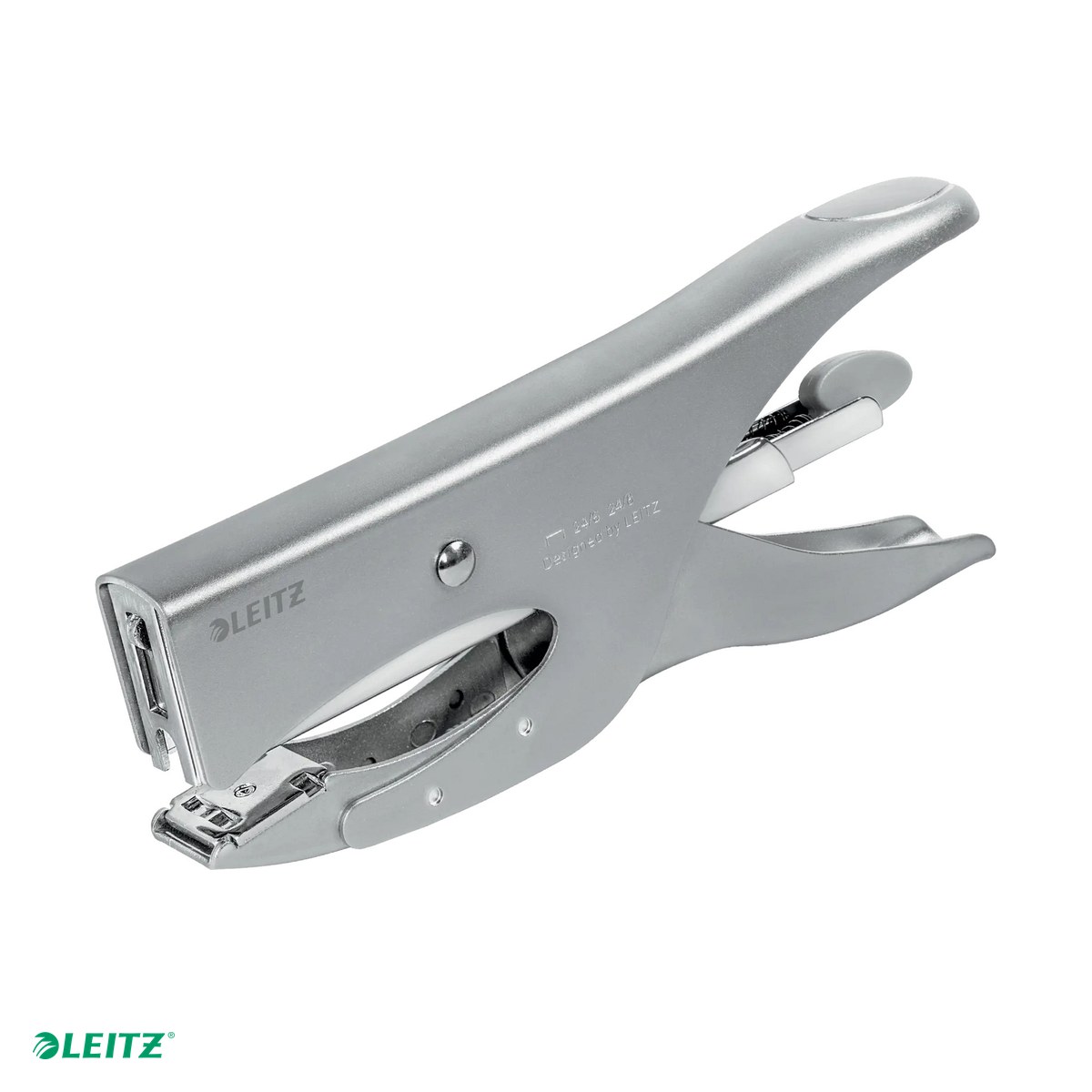 Tehnica de birou - Capsator metalic Leitz 5549 tip cleste, capsare 40 coli, argintiu