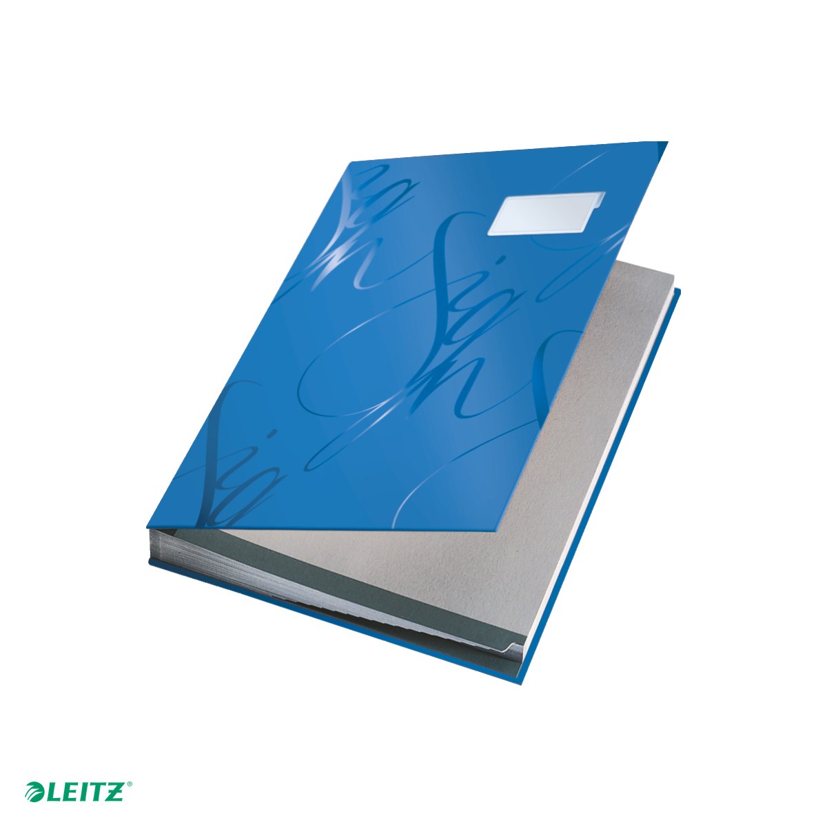 Mapa pentru semnaturi Leitz Design, carton, A4, 17 separatoare, albastru [4]
