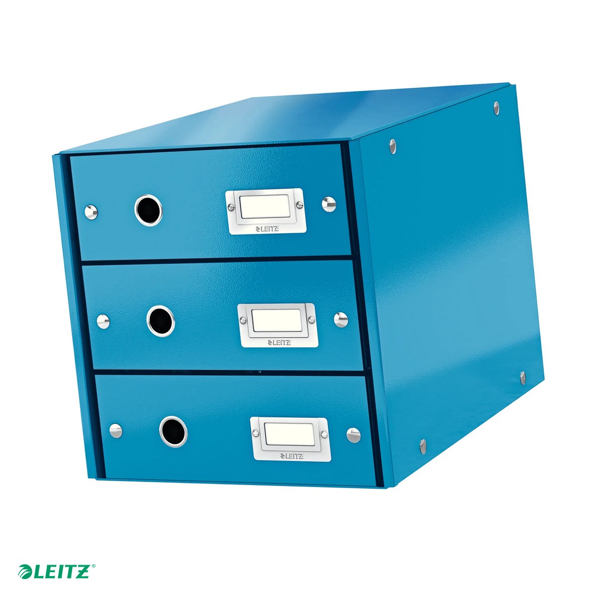 Cutii depozitare - Suport cu sertare Leitz Click & Store WOW (3 sertare), albastru