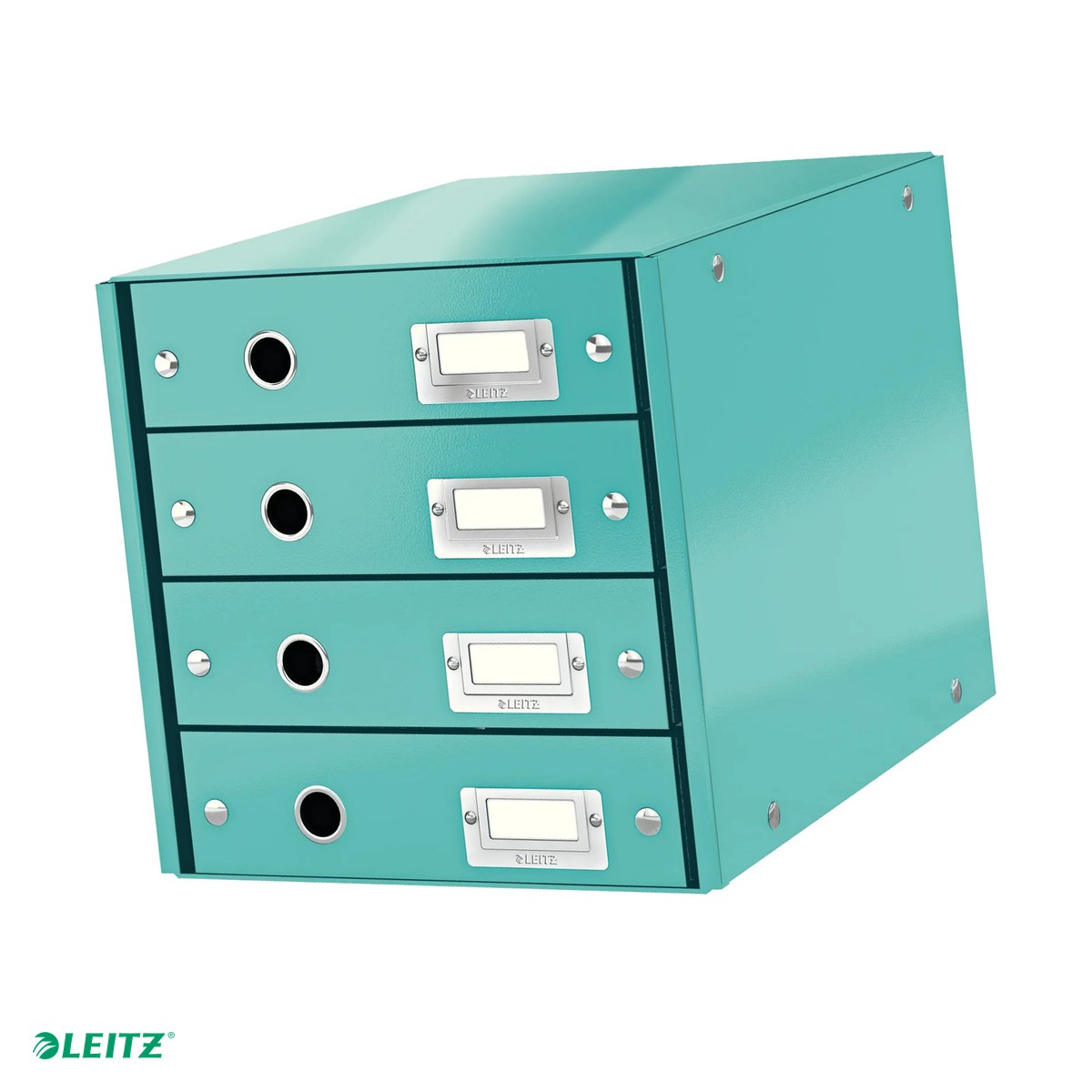 Cutii depozitare - Suport cu sertare Leitz Click & Store WOW (4 sertare), turcoaz