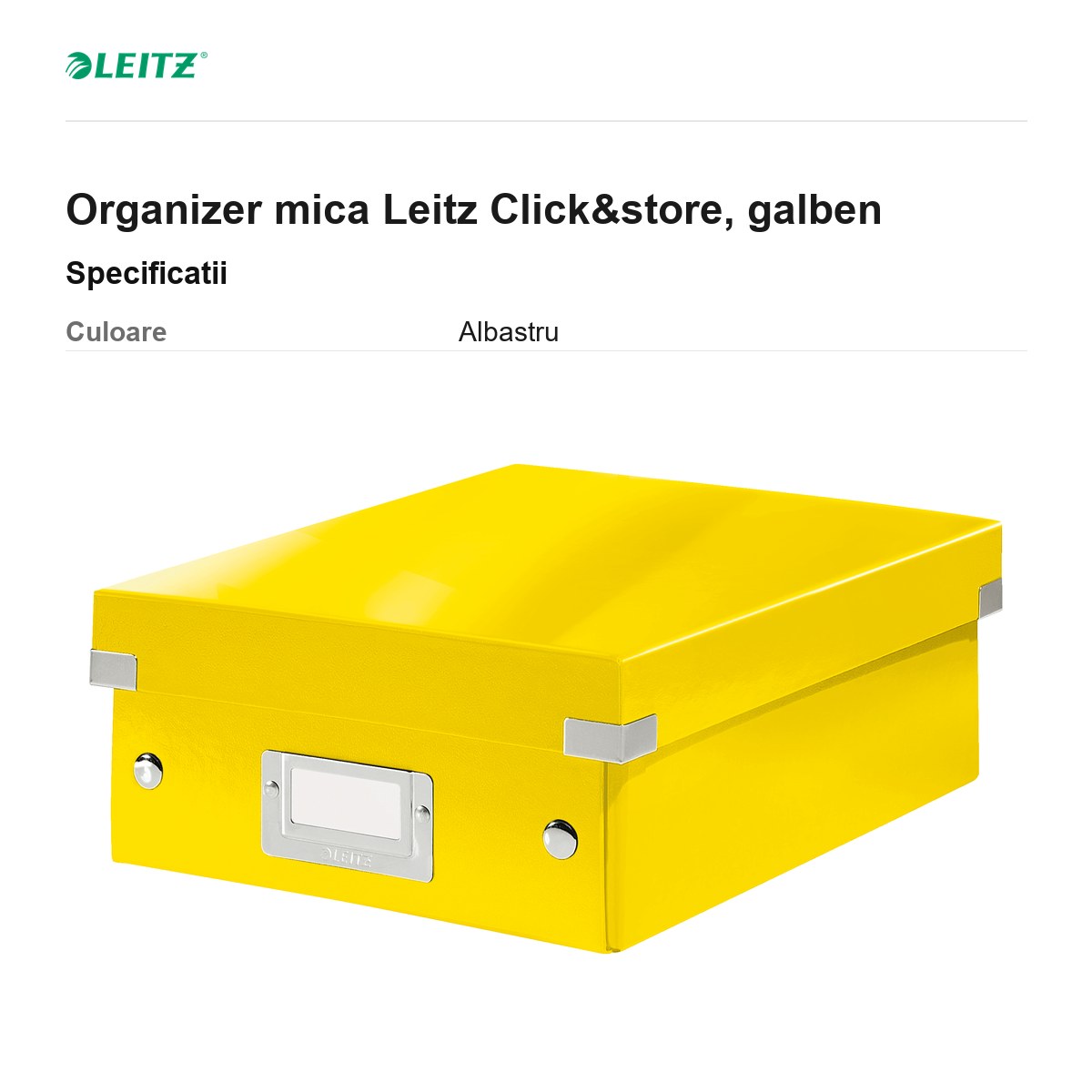 Organizer mica Leitz Click&store, galben [3]