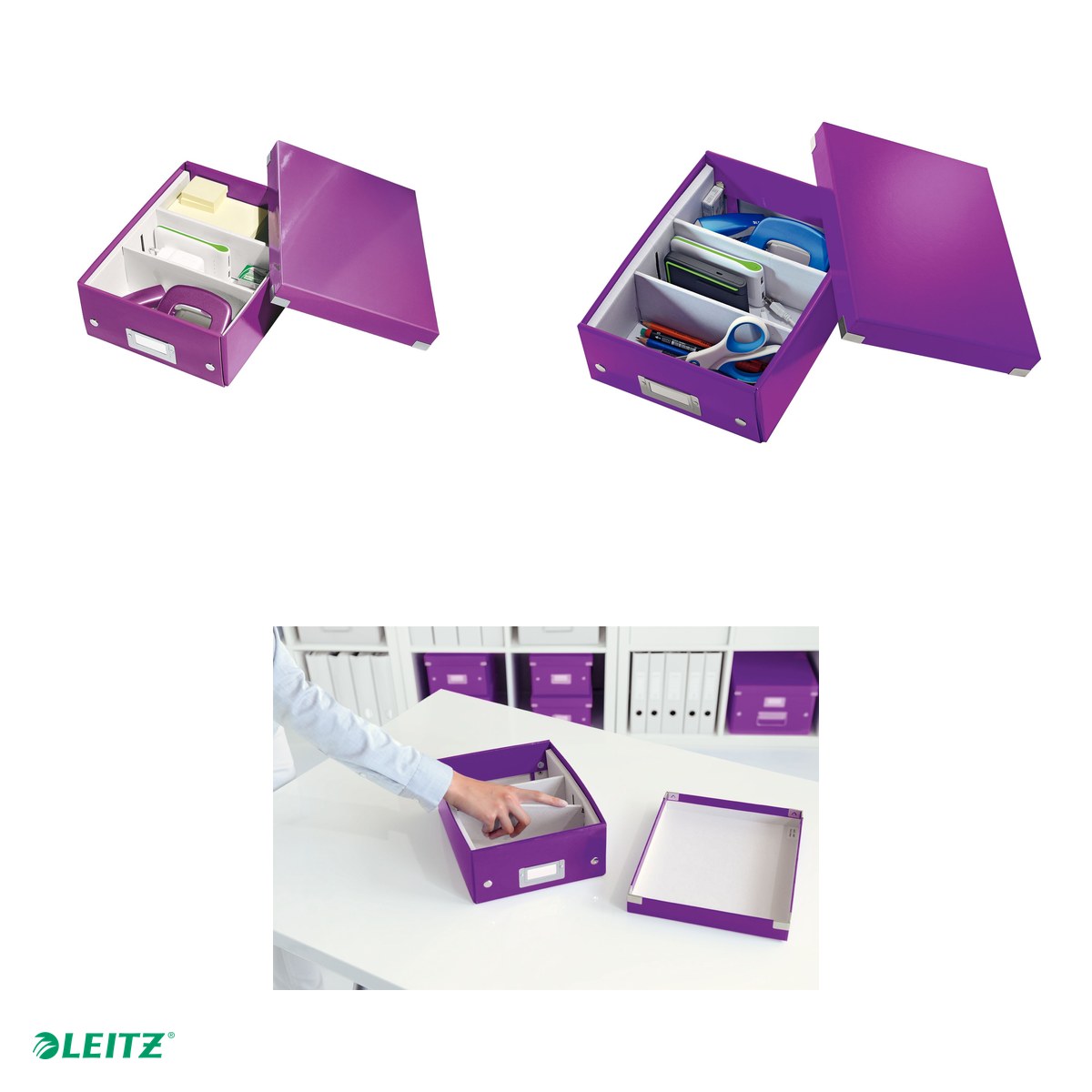 Organizer mica Leitz Click&store, mov [4]
