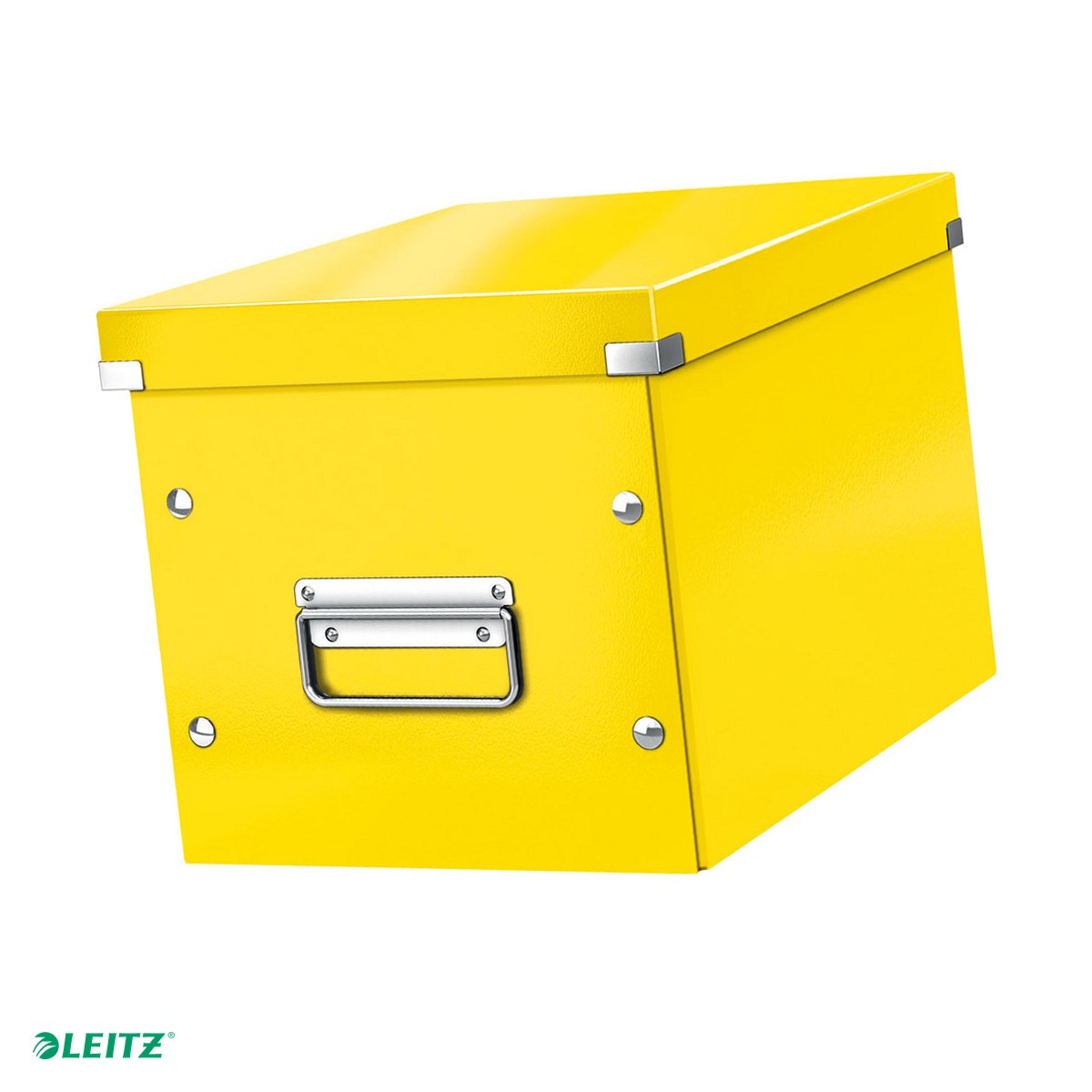 Cutii depozitare - Click&store medie cub galbena Leitz
