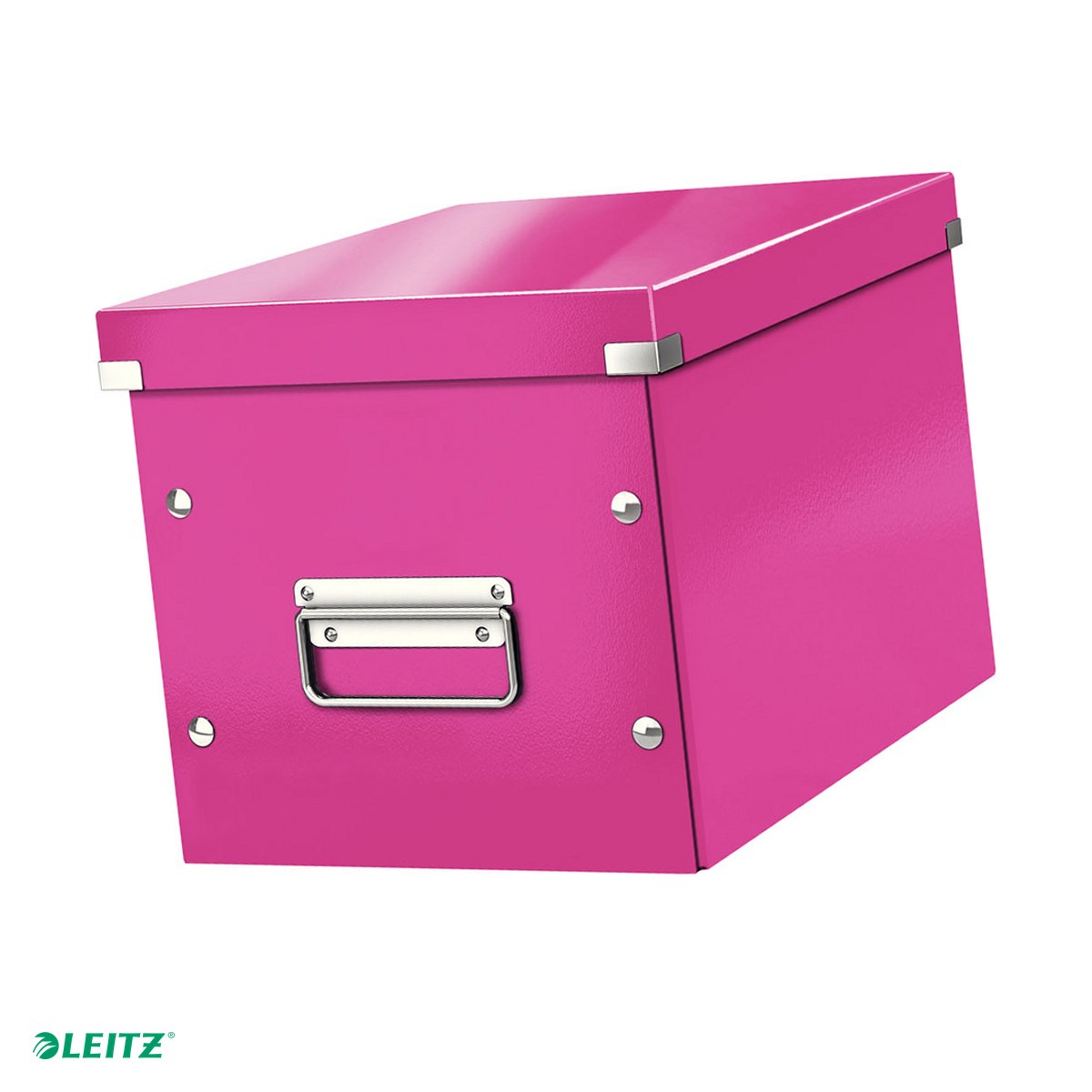 Cutii depozitare - Click&store medie cub Leitz, roz
