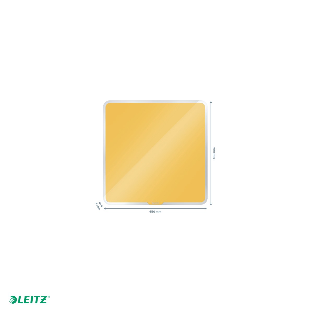 Tabla Leitz Cosy, sticla, magnetica, 45x45 cm, galben Chihlimbar [5]
