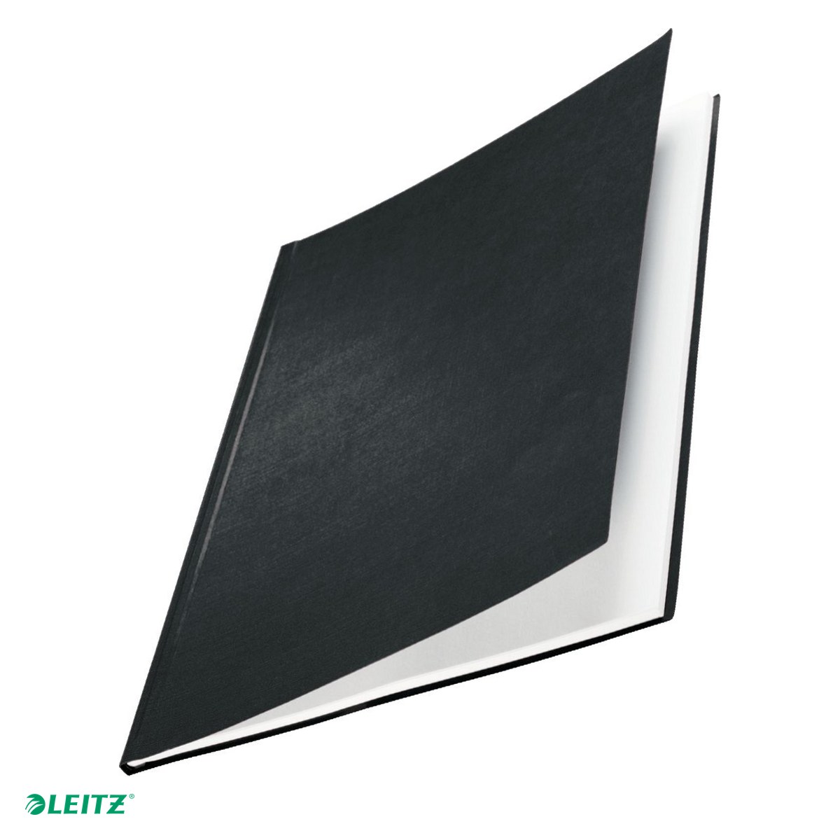 Birotica papetarie - Cutie 10 coperti carton plastifiat Leitz, pentru legare pe canal, 10 mm, negru