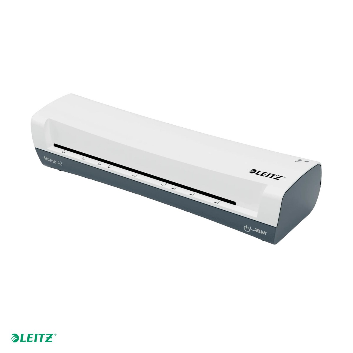 Laminatoare hartie - Laminator Leitz iLAM Home, A3, kit folii laminare inclus, alb-gri
