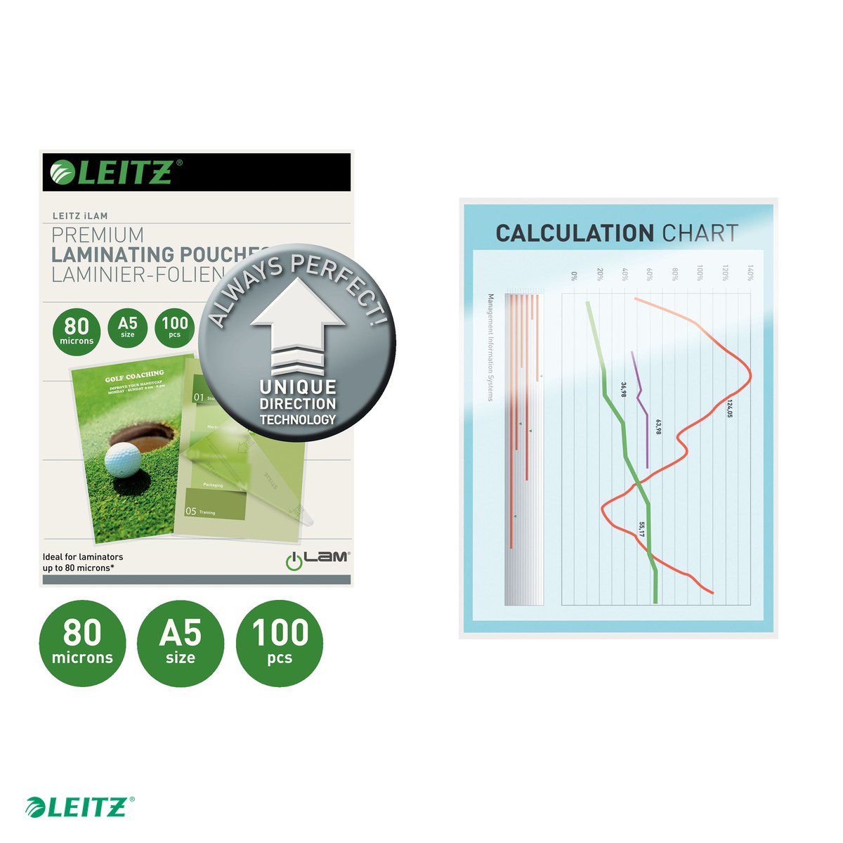 Set 100 folii laminare Leitz UDT, la cald, A5, 80 microni, incolor [4]