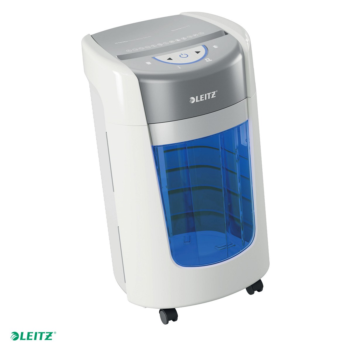 Distrugatoare documente si accesorii - Distrugator Leitz IQ OptiMax Home Office 225 Micro Cut P5 15L - Alb