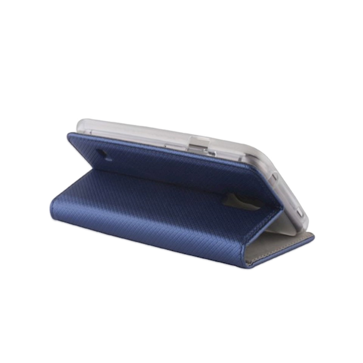 Husa tip carte, compatibila cu Samsung Galaxy A23 5G, premium flip book cu inchidere magnetica si functie stand, buzunar card, albastra [8]