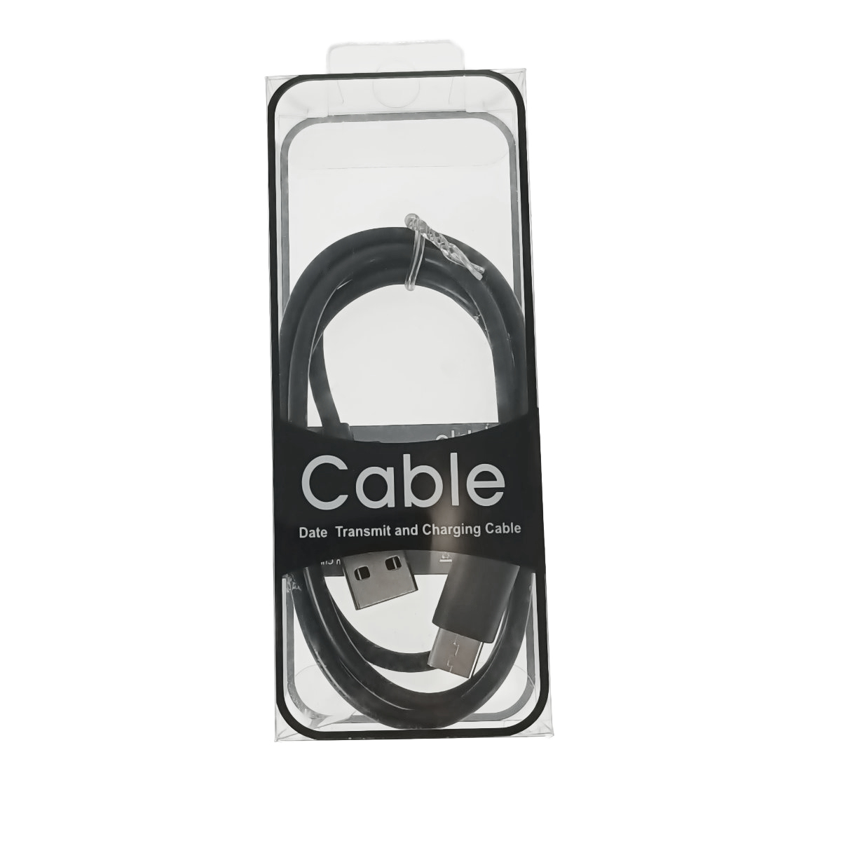 Cablu cu conectori USB-A tata la USB-C tata, lungime 100cm, CBL03B-01, incarcare, transfer date, in blister, negru [10]