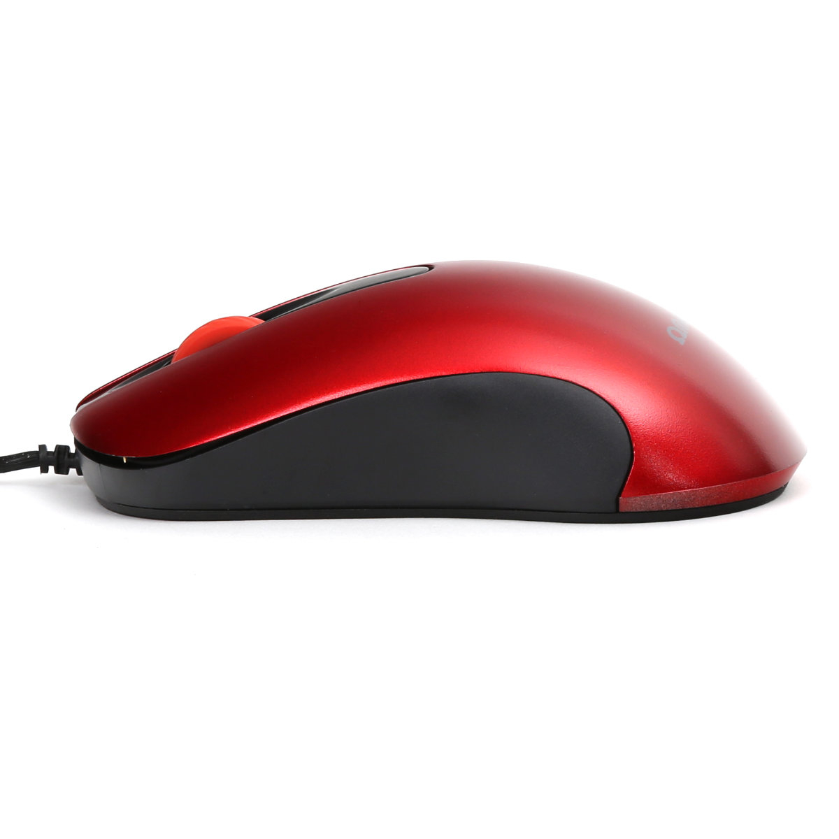 Mouse USB, Omega 45268 OM-520, cu cablu 1.2 m, 3 butoane, 1000 dpi, rosu cu negru [8]
