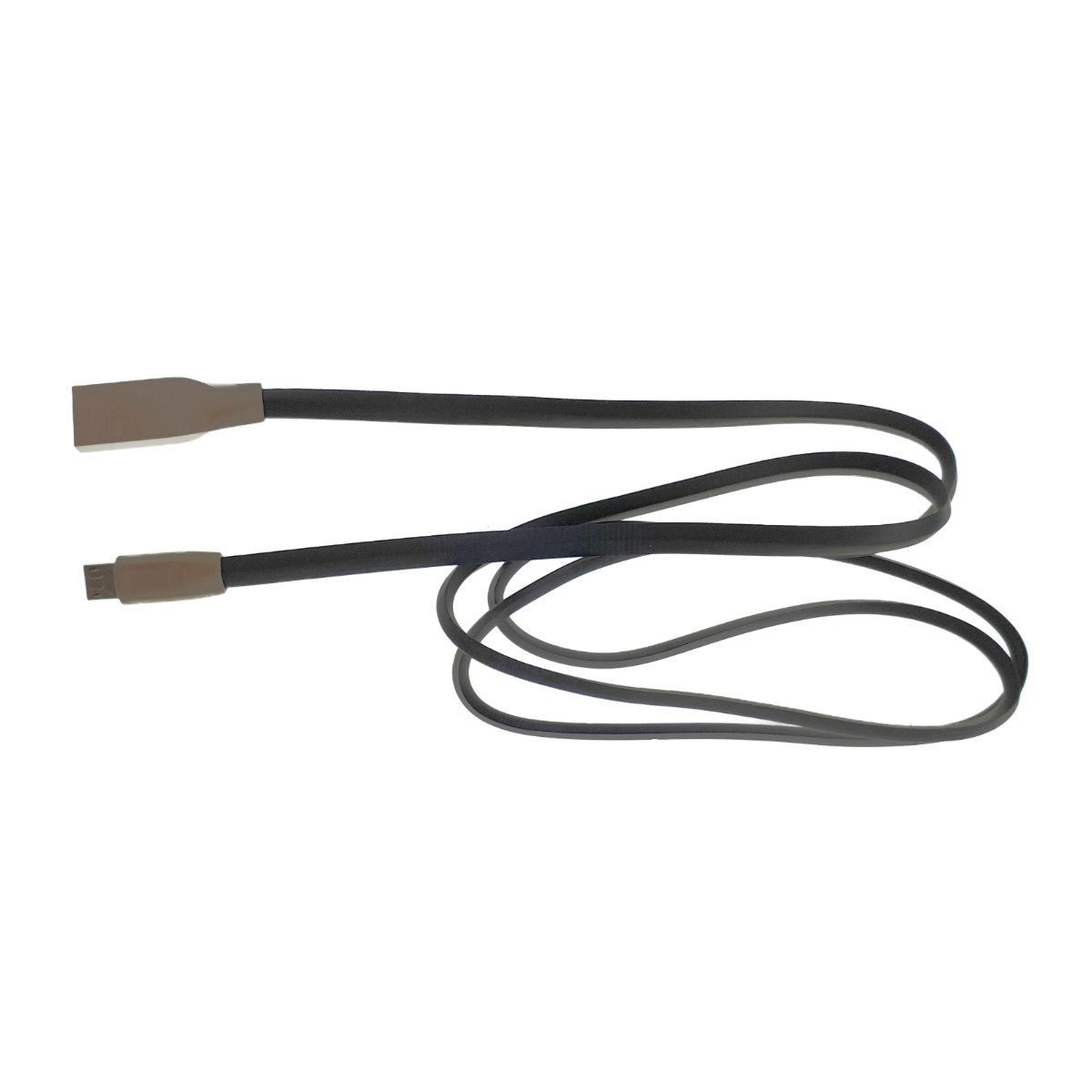 Cablu de incarcare-sincronizare microUSB, mufe cu invelisul metalic, negru [5]